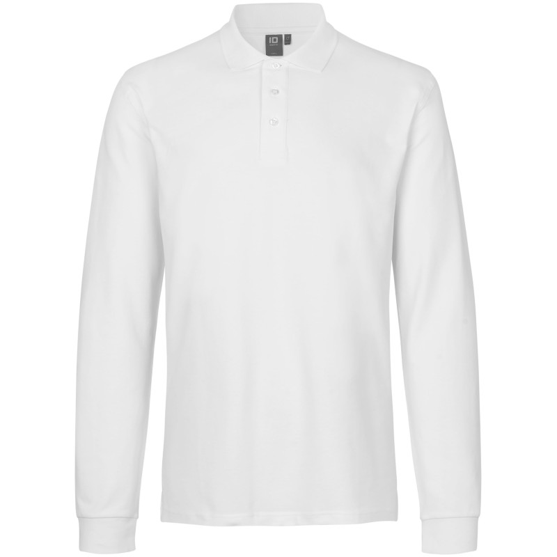 0544 Long-sleeved polo shirt | stretch